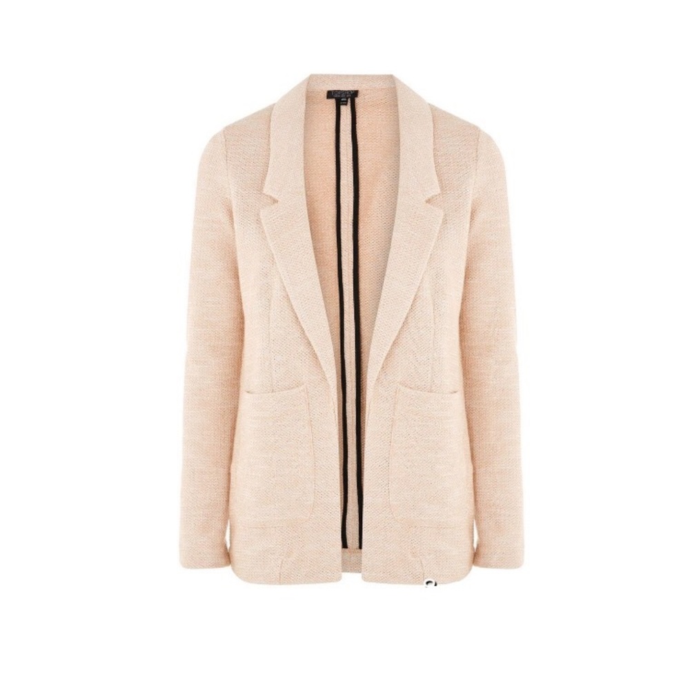 Topshop 'George' Open Jersey Boyfriend Blazer